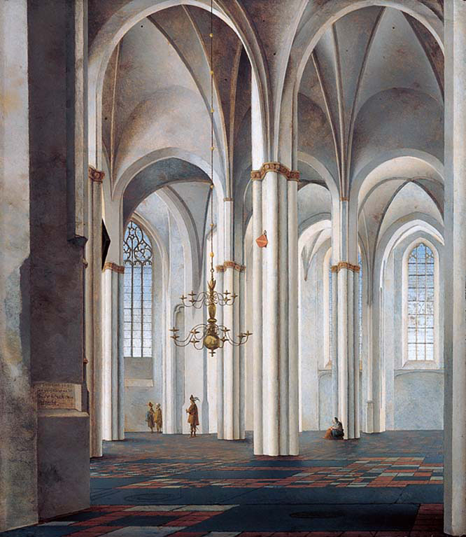 Interior of the Buurkerk-Utrecht